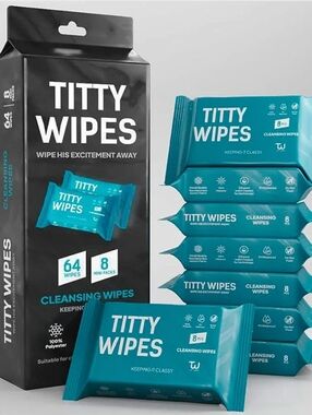 Titty Wipes Cleansing Wipes - Teal Pack